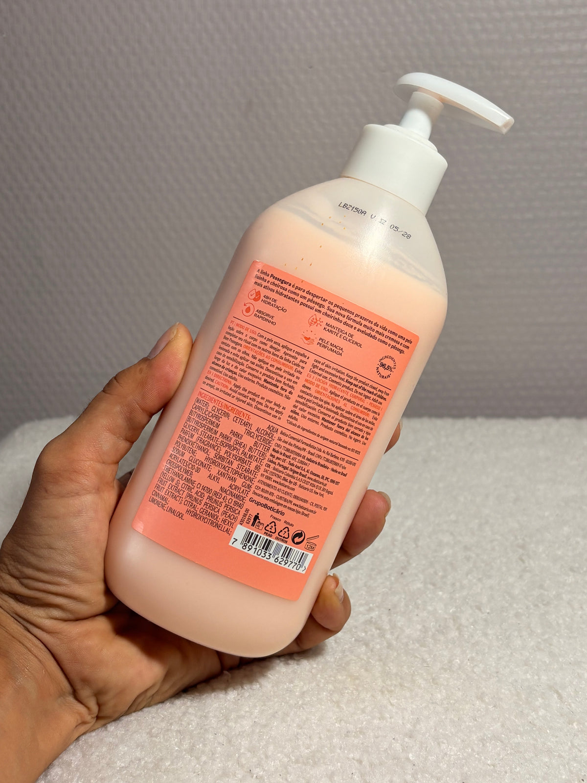 Cuide-Se Bem Crème Hydratante Corps Pêche 400ml