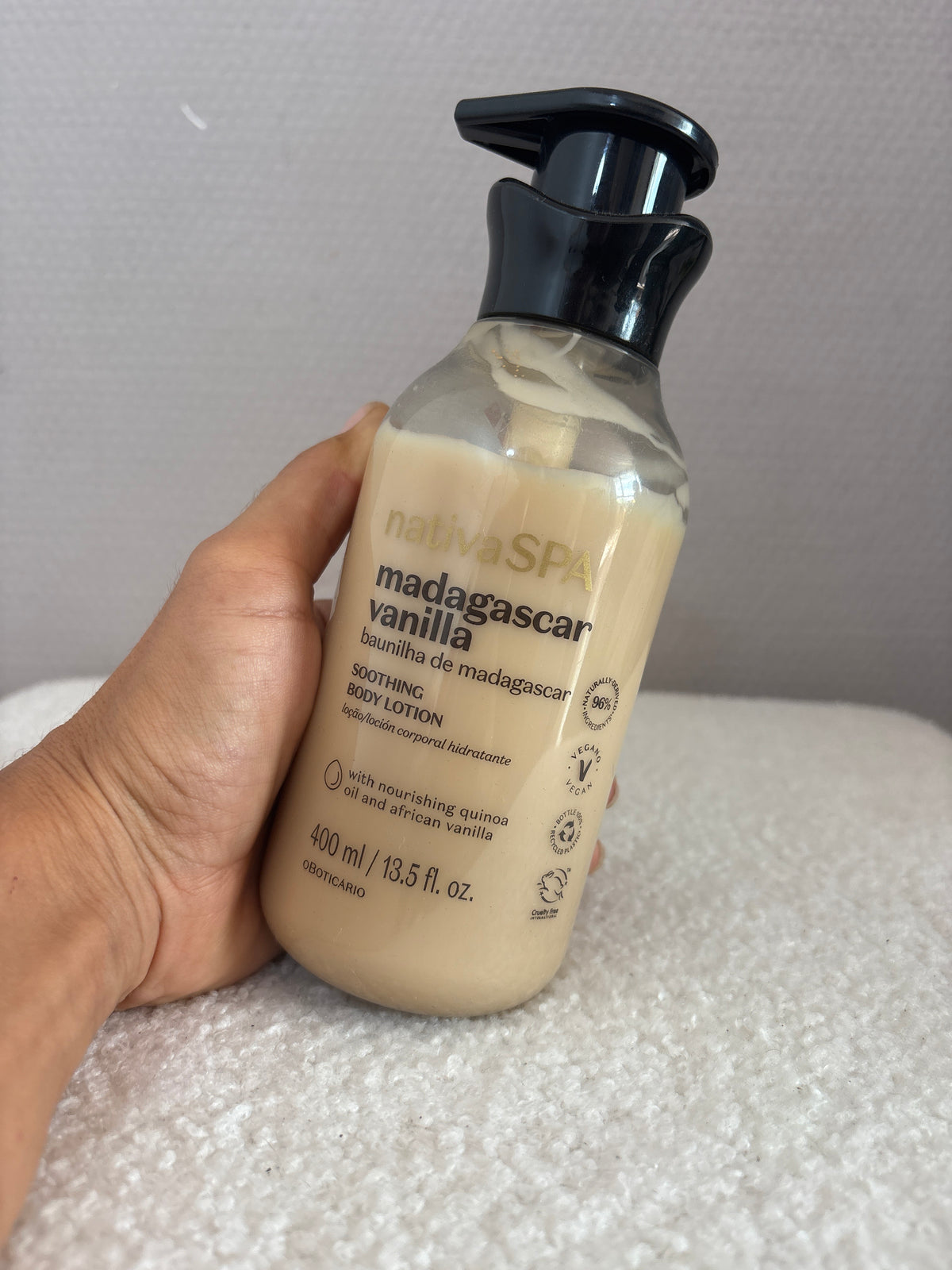 Nativa SPA Crème Hydratante Corps Vanille de Madagascar 400ml