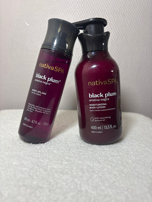 Coffret Nativa SPA Prune Noire – Body Splash & Crème Corps