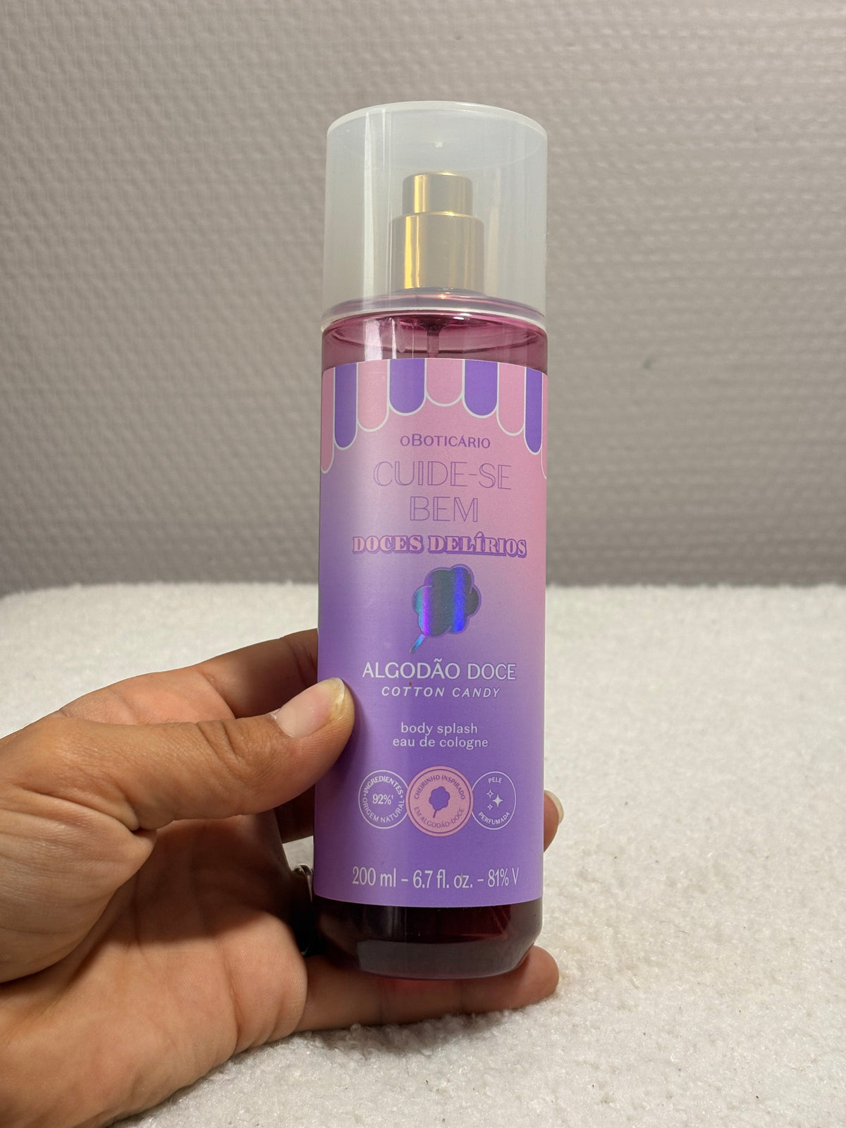Body Splash Cuide-Se Bem Doces Delírios Zuckerwatte 200ml