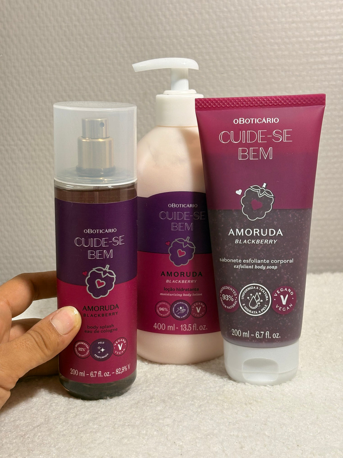 Coffret Cuide-Se Bem Amoruda Blackberry – Body Splash & Loção Hidratante