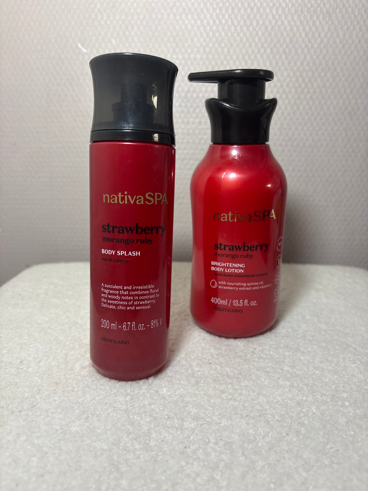 Coffret Nativa SPA Fraise – Body Splash & Crème Corps