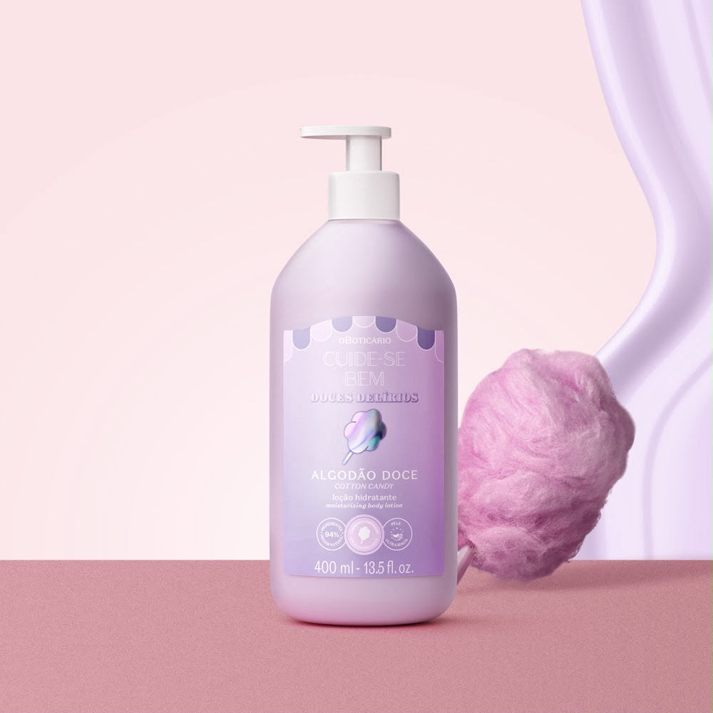 Cuide-Se Bem Zuckerwatte – Feuchtigkeitslotion 400ml