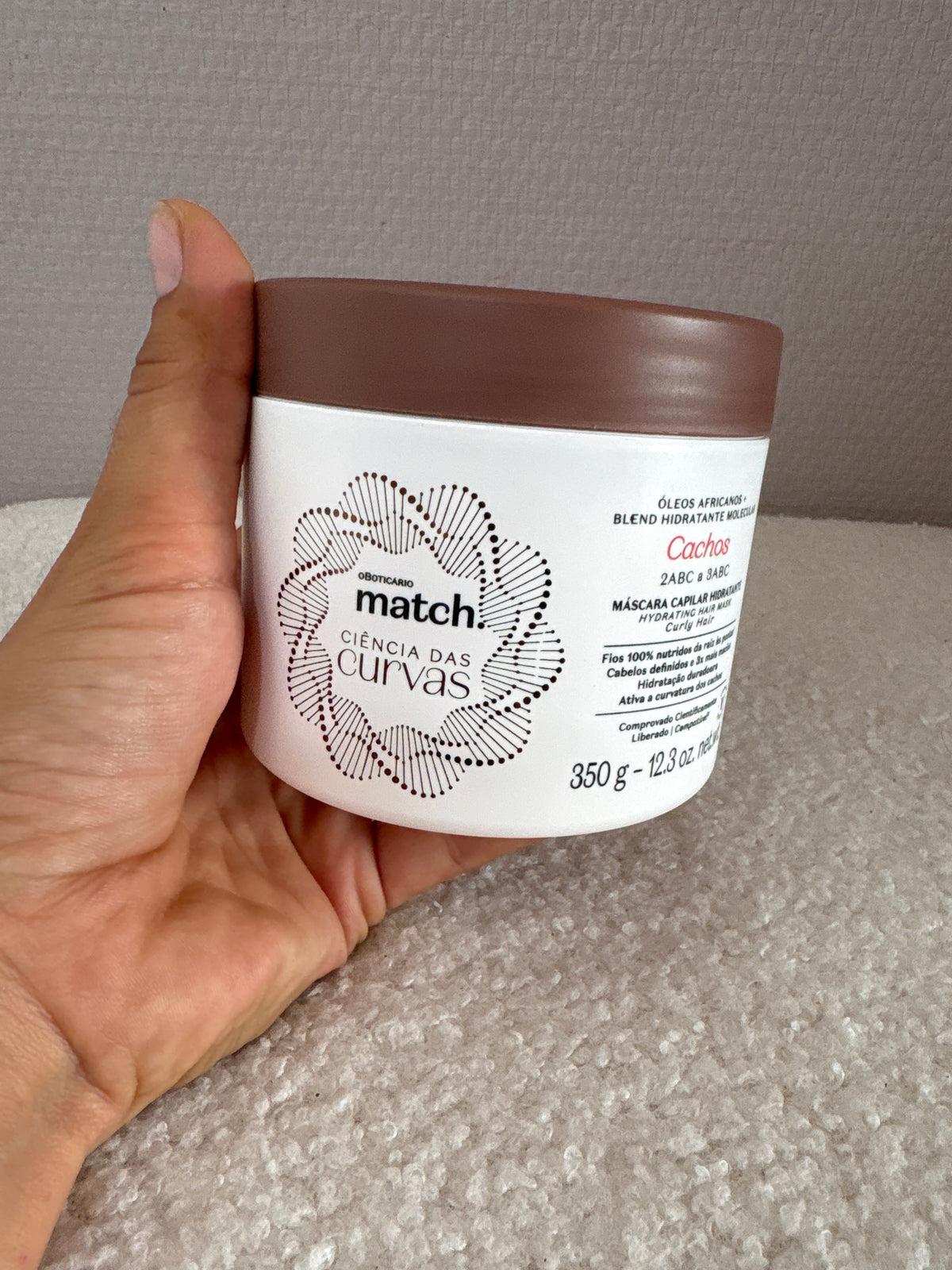 Máscara Capilar Hidratante Match Ciência das Curvas 350g