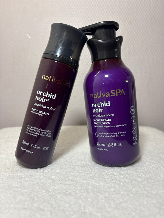 Coffret Nativa SPA Orchidée Noire – Body Splash & Crème Corps