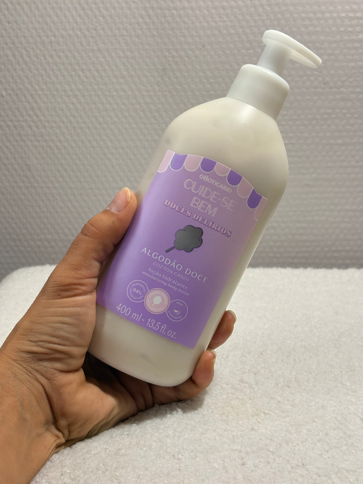 Cuide-Se Bem Zuckerwatte – Feuchtigkeitslotion 400ml
