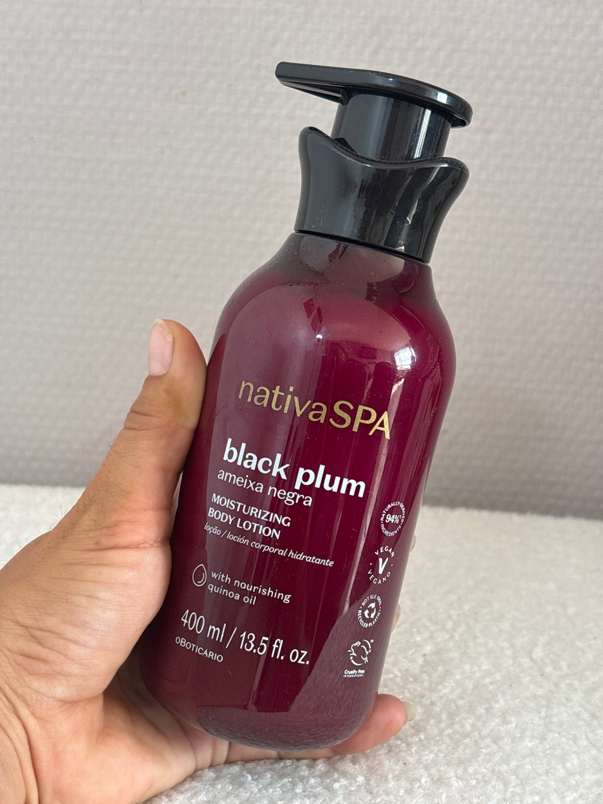 Nativa SPA Crème Hydratante Corps Prune Noire 400ml
