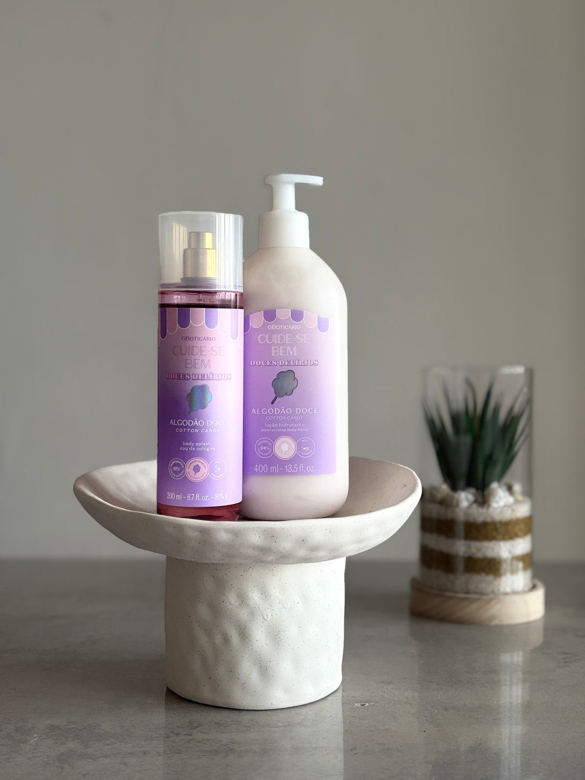Coffret Cuide-Se Bem Barbe à Papa – Body Splash & Loção Hidratante