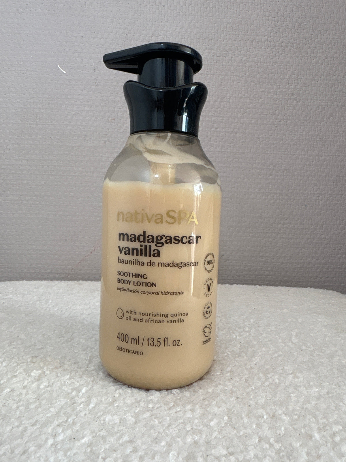 Nativa SPA Crème Hydratante Corps Vanille de Madagascar 400ml