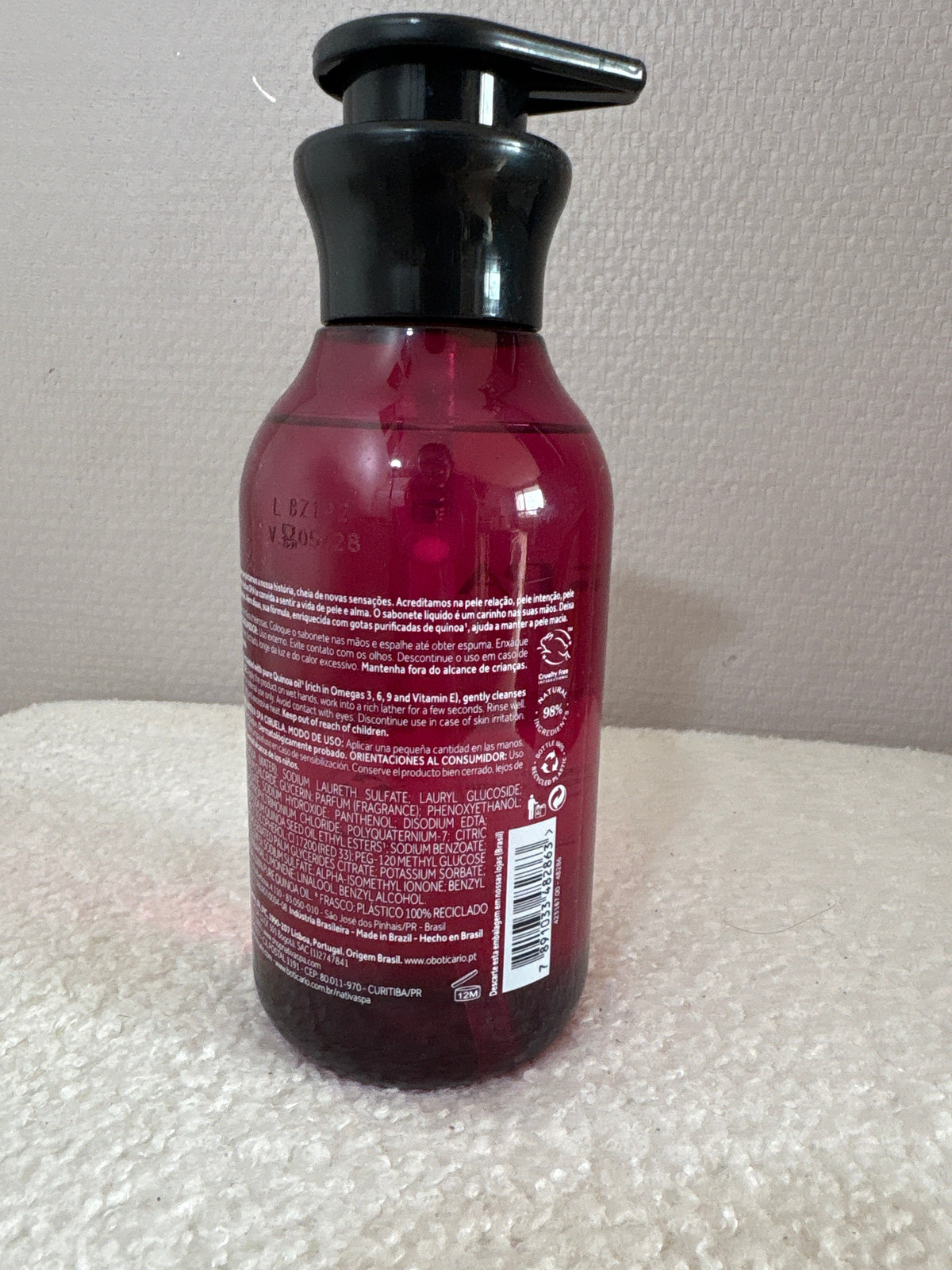 Savon Liquide Mains Prune Nativa SPA 400ml