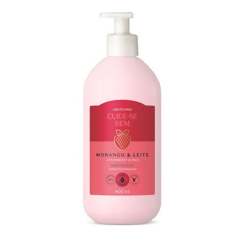 Cuide-Se Bem Morango & Leite – Loção Hidratante 400ml