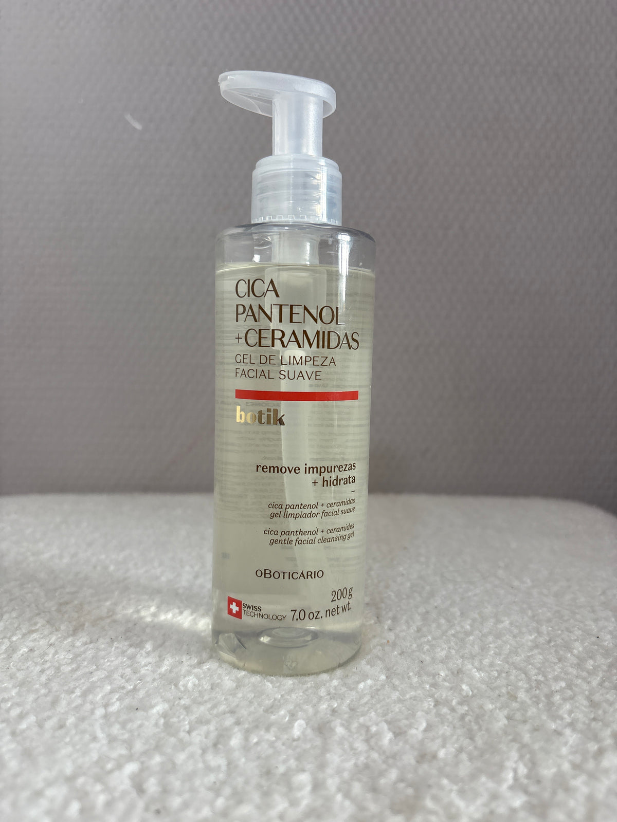 Gel de Limpeza Facial Cica Pantenol + Ceramidas Botik 200g