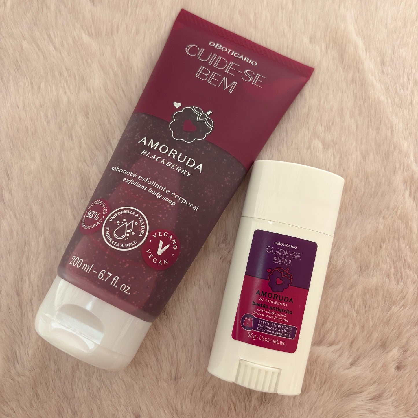 Savon exfoliant corps Cuide-se Bem Amoruda Blackberry 200ml