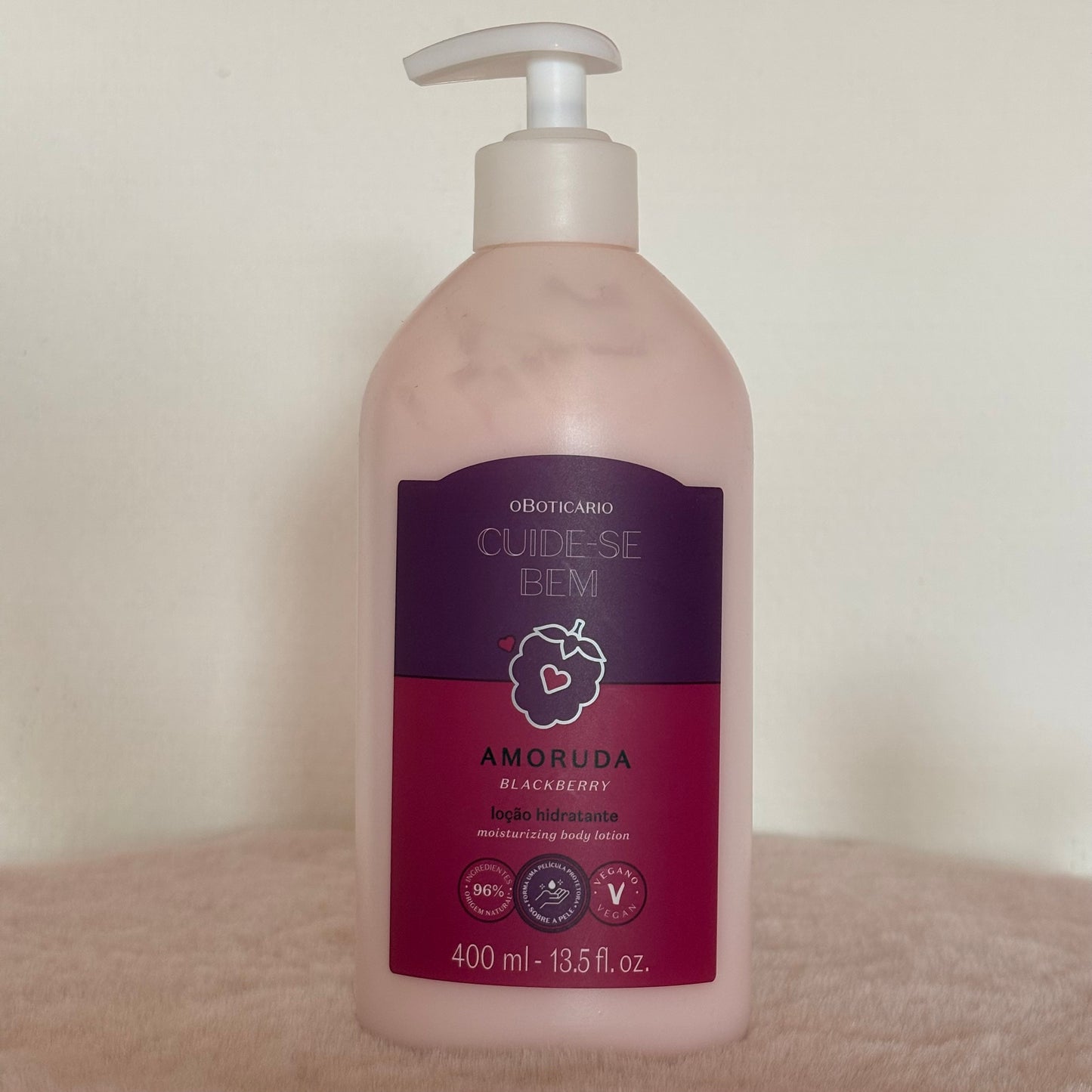 Loção hidratante Cuide-se Bem Amoruda Blackberry 400ml